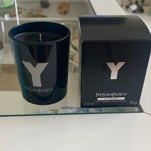 Yves Saint Laurent Le Parfum Scented Candle with Silver Logo promotional item